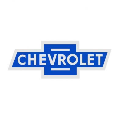 Chevy Vintage Blue Bowtie Metal Sign Corvette Depot