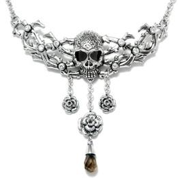 Skull and Roses Necklace