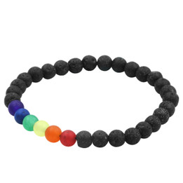 Pride Rainbow Bead Bracelet