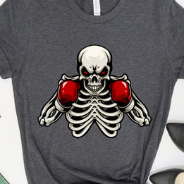 Skeleton Boxer Tee - Wear Your Fighting Spirit