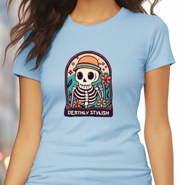 Women's Skeleton T-Shirt - The Deathly Stylish Skeleton Tee