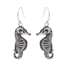 Skeletal Seahorse Earrings