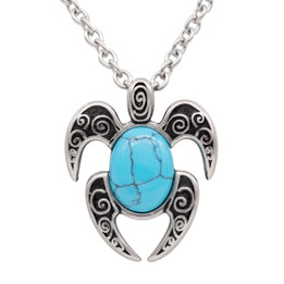 Lucky Turtle necklace with Turquoise Gemstone