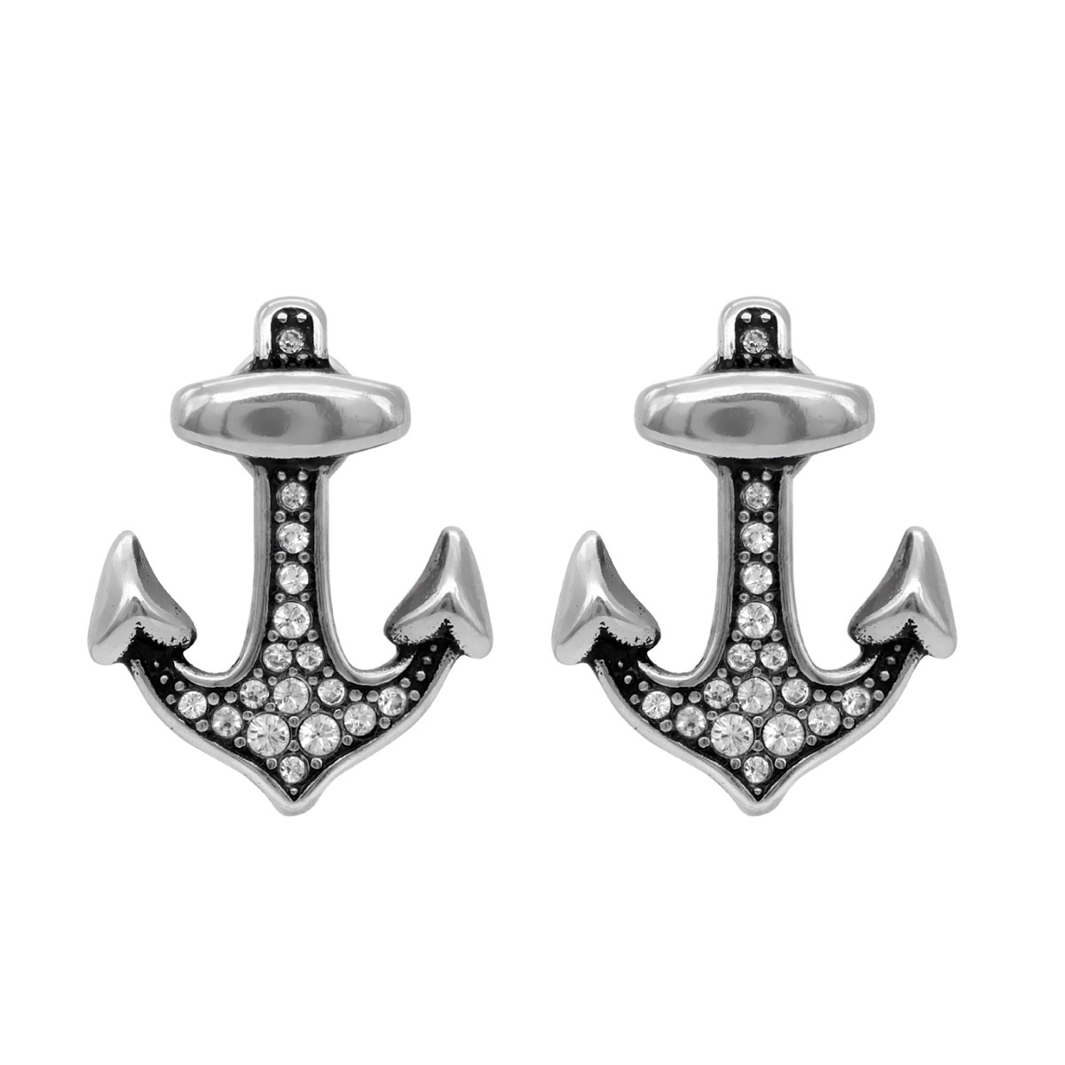 Brilliant Anchor Earrings Controse