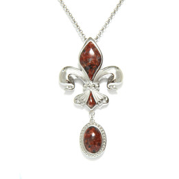 flower-of-light red necklace