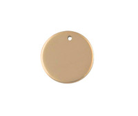 9ct Gold 15mm Disc Charm