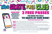 Kids Skate Free Postcards