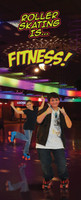 Roller Skating is Fitness Banner (RSABAN3)
Display your roller skating pride throughout your rink, at local events, or during school field trips and parties. Each roll up banner stands 83" tall x 33.5" wide and is attached to a sturdy, silver metal base and pulls out. Comes with a black carrying case for secure transportation and storage.

Get individual banners or buy the set: "Roller Skating is Family", Roller Skating is Fitness" and Roller Skating is Fun".

The banner you are purchasing here is the FITNESS banner.