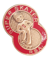 Super Skater Pin Level 1 (#SS01)
Super Skater pins are used to reward skaters who participate in the Super Skater Program created and provided by the RSA.  Skaters who meet the tested requirements for level 1 are awarded the RED Super Skater pin.

All program details and forms required to build your Learn to Skate program in your rink can be found at www.rollerskating.com>> Achievement >> Super Skater Program.   Purchase your pins in advance throughout the year - and don't forget to participate in the annual Super Skater Contest!

Pins will be shipped USPS and no shipping and handling fees apply. 