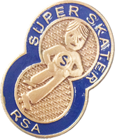 Super Skater Pin Level 2 (#SS02)
Super Skater pins are used to reward skaters who participate in the Super Skater Program created and provided by the RSA.  Skaters who meet the tested requirements for level 2 are awarded the BLUE Super Skater pin.

All program details and forms required to build your Learn to Skate program in your rink can be found at www.rollerskating.com >> SRSTA >> Learn to Skate Program.   Purchase your pins in advance throughout the year!

Pins will be shipped USPS.