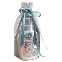 UnicornBaby 20oz Gift Set includes: 
Beyond Clean, 20oz
Beyond Fibre Wash, 20oz
Packaged in a clear vinyl pouch with ribboned top.