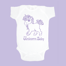 Unicorn Baby "Onesie" in White