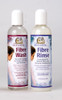 Unicorn Fibre Rinse -- the anti-static texturizing bath for natural fibers in a convenient 4oz bottle.
(shown here with it's sister product, Unicorn Fibre Wash)