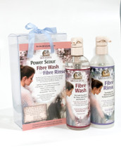 Unicorn Fibre Wash / Fibre Rinse 16oz Gift Set -- in a clear gift box