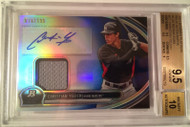 2013 Bowman Platinum Blue Refractor CHRISTIAN YELICH Rookie RC AUTO Jersey BGS 9.5 Gem Mint