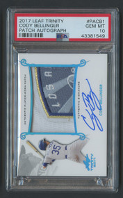 2017 Leaf Trinity Cody Bellinger RC Auto Patch RPA PSA 10 Gem Mint-Unique! 