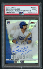 2017 Finest Cody Bellinger Mystery Redemption RC Rookie Auto /99 PSA 9 Mint