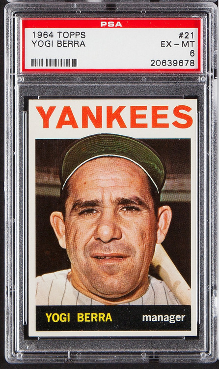 1964 Topps Yogi Berra #21 HOF PSA 6-Centered & High-End