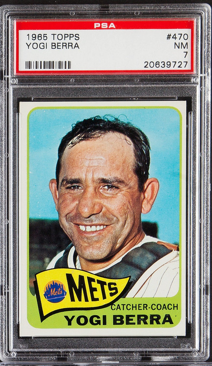 1965 Topps Yogi Berra #470 HOF PSA 7