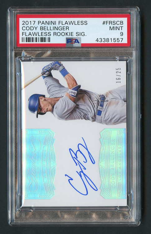 2017 Flawless Cody Bellinger RC Rookie Auto #FRSCB PSA 9
