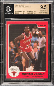 1985 Star Michael Jordan RC Rookie #117 HOF BGS 9.5 Gem Mint