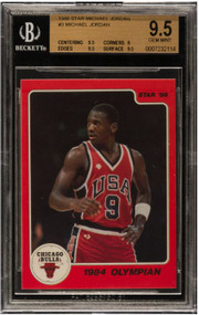 1986 Star Michael Jordan Rookie RC #3 BGS 9.5 Gem Mint