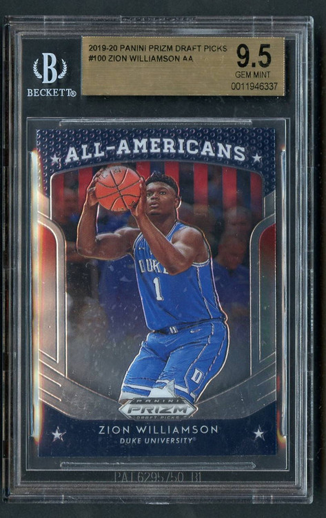 2019 Prizm All Americans Zion Williamson Rookie RC BGS 9.5 Gem Mint