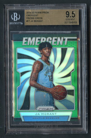 2019 Prizm Emergent Green Ja Morant Rookie RC BGS 9.5 Gem Mint
