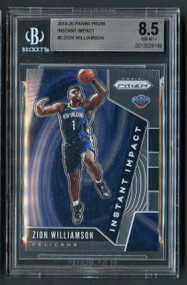 2019 Prizm Instant Impact Zion Williamson Rookie RC BGS 8.5