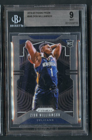 2019 Prizm Base Zion Williamson Rookie RC BGS 9 Mint