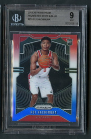 2019 Prizm Rui Hachimura Red White Blue Prizms Rookie BGS 9 Mint