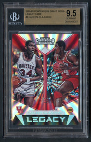 2019 Contenders DP Legacy Hakeem Olajuwon Serial #/5 SP BGS 9.5 Gem Mint