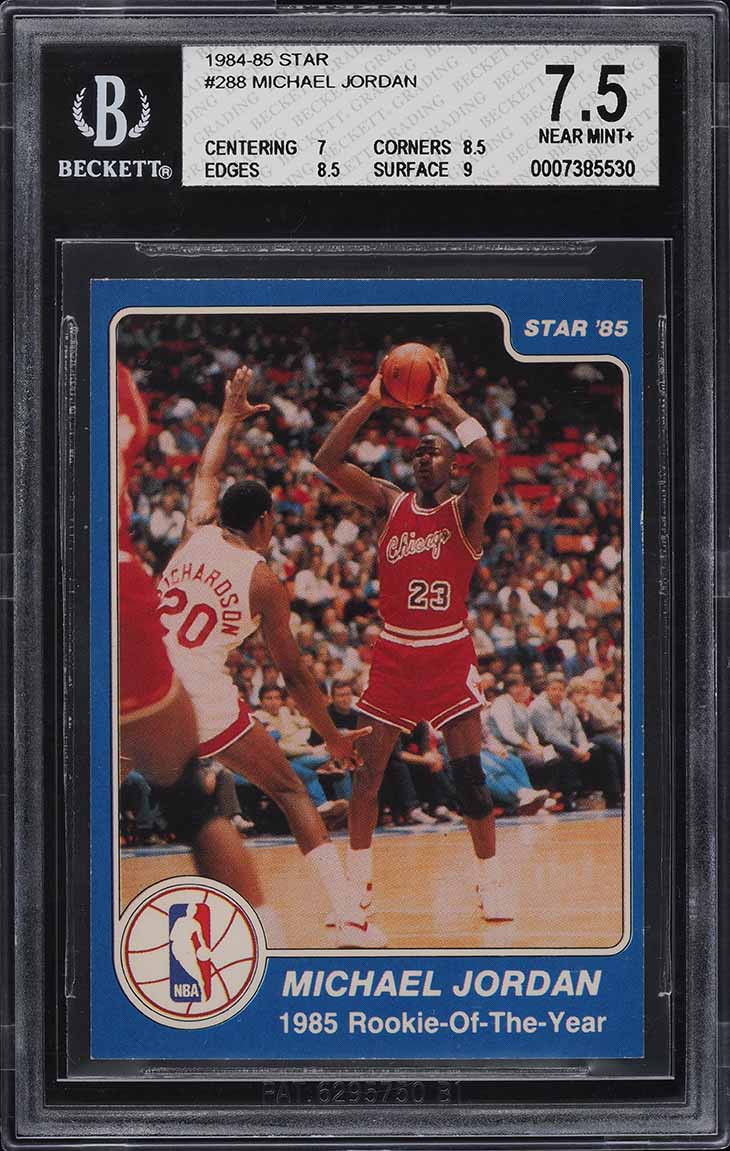Michael Jordan 1984 Star Base (Rookie of the Year) #288 Price