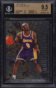 1996 TOPPS BASKETBALL KOBE BRYANT ROOKIE #138 BGS 9.5 TRUE GEM