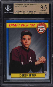 1992 Front Row Draft Picks Derek Jeter ROOKIE RC #55 BGS 9.5 GEM MINT