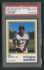 1987 Bellingham Mariners Ken Griffey, Jr. Rookie RC PSA 10 Gem Mint
