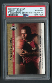 2003 Upper Deck PB Gold Lebron James Rookie #10 PSA 10 Gem Mint