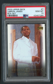 2003 Upper Deck Box Lebron James Rookie RC #7 PSA 10 Gem Mint