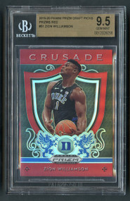 2019 Prizm Crusade Red Zion Williamson Rookie RC BGS 9.5 Gem Mint