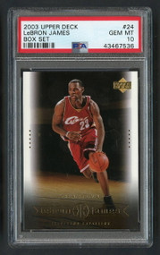 2003 Upper Deck Box Lebron James Rookie RC #24 PSA 10 Gem Mint