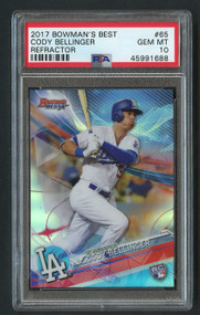 2017 Bowman Best Refractor Cody Bellinger Rookie RC PSA 10 Gem Mint