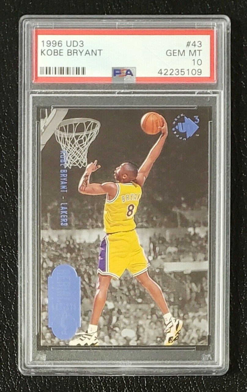 1996 UD3 AERIAL ARTISTS KOBE BRYANT Foil Rookie RC PSA 10