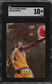 1996 Skybox Premium Kobe Bryant Rookie RC #55 PSA 9 Mint-Super
