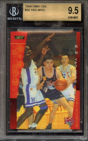 1999 Omni CBA Yao Ming #32 Rookie RC BGS 9.5 Gem Mint w/2 10 subs