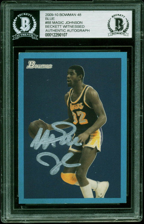2009 Bowman 48 Blue Magic Johnson Auto/Signed #88 BAS Authentic/1949