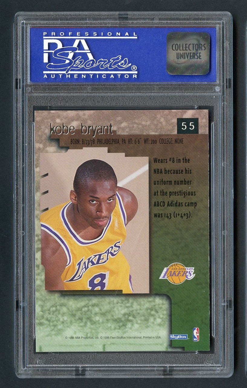 1996 Skybox Premium Kobe Bryant Rookie RC #55 PSA 9 Mint