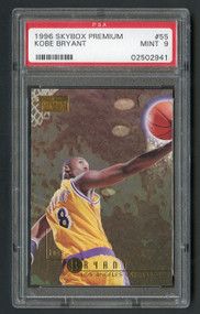 1996 Skybox Premium Kobe Bryant Rookie RC #55 PSA 9 Mint-Super High-End