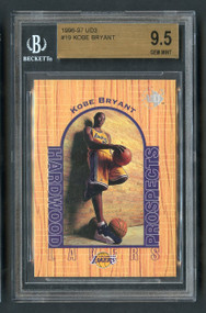 1996 UD3 Kobe Bryant Rookie RC #19 HOF BGS 9.5 Gem Mint (subs on back)