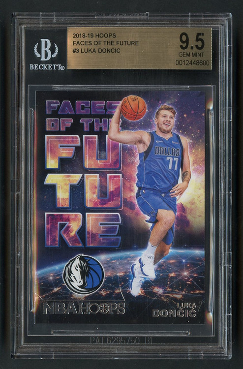2018 Hoops Faces of Future Luka Doncic Rookie RC #3 BGS 9.5 Gem Mint