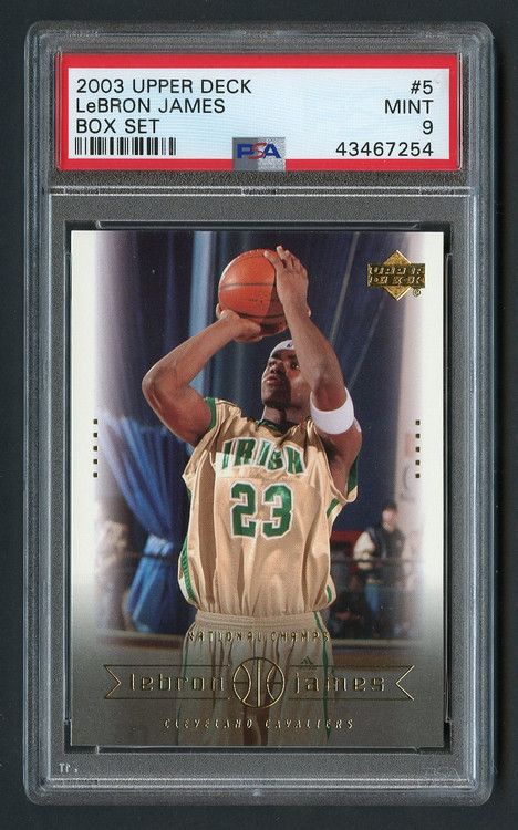 2003 Upper Deck Box Lebron James Rookie RC #5 PSA 9 Mint